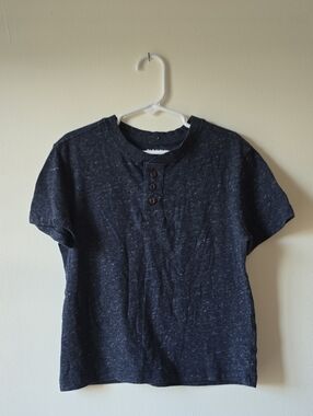 Old Navy Boy's Heather Short Sleeve Henley Shirt *Bundle*